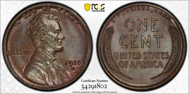 1912-D 1C MS65BN