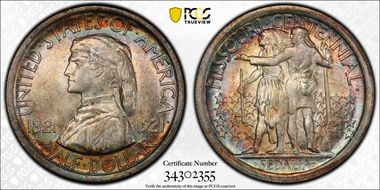 1921 50C Missouri MS65+