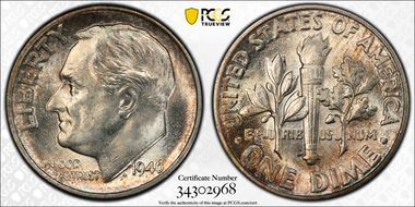 1946-D/D 10C RPM, FS-502 MS66FB