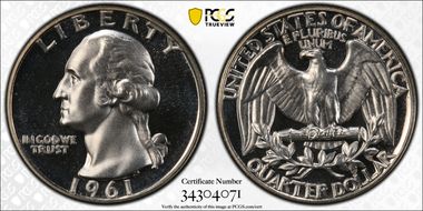 1961 25C DDO FS-101 PR67+ CAM