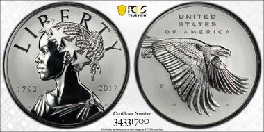 2017-P Medal American Liberty Reverse PR 225th Anniversary U.S. Mint Set First Strike PR69