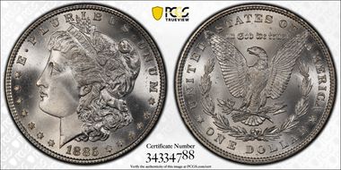 1885 $1 MS67+