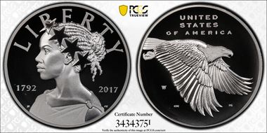 2017-W Medal American Liberty Enhanced Unc 225th Anniversary U.S. Mint Set SP69