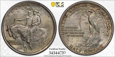 1925 50C Stone Mountain MS64