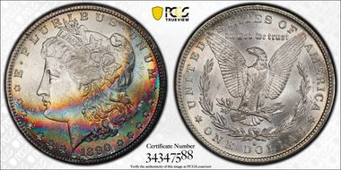 1890-S $1 MS63+