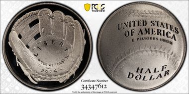 2014-S 50C Baseball Hall of Fame PR69DCAM