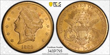 1889-CC $20 MS61
