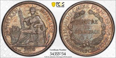 1893-A Piastre Lec-273 AU53