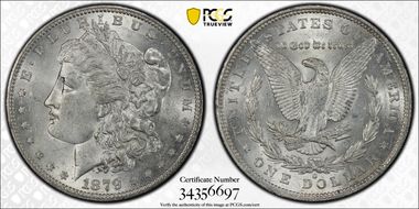1879-O $1 AU58