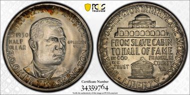 1950 50C Booker T. Washington MS67