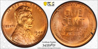 1944-D/S 1C OMM FS-511 MS66RD