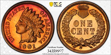 1901 1C PR67+ RB