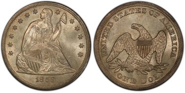 1859-O $1 MS65