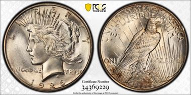 1926-D $1 MS66+
