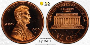 1999-S 1C Close AM FS-901 PR69DCAM