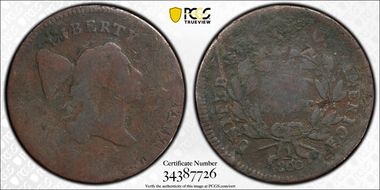 1795 1/2C C-6a, PE, No Pole N1BN