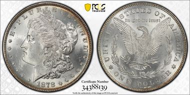1878 7/8TF $1 Strong MS64