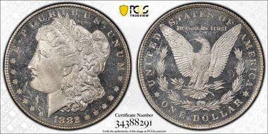 1882 $1 MS64DMPL
