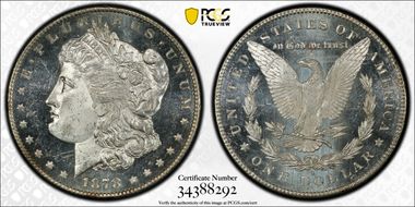 1878-S $1 MS64+ DMPL
