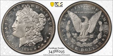 1890 $1 MS63+ DMPL