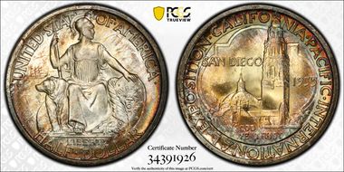 1935-S 50C San Diego MS67+