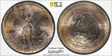 1982-Mo Onza Libertad Ag MS67