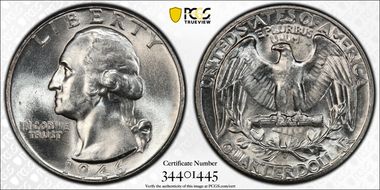 1946-D/D 25C RPM FS-501 MS64