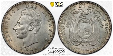 1914 TF 2 Dec KM-51.4 Philadelphia MS63