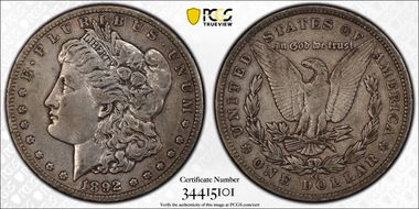 1892-CC $1 VF35