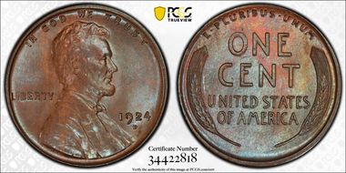 1924-D 1C MS64BN