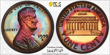 1970-S 1C Large Date PR66RB