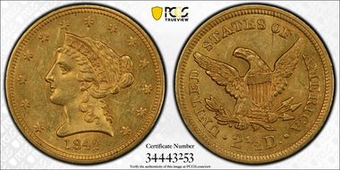 1842 $2.50 MS61