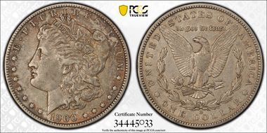 1900-O/CC $1 VAM 9 XF40