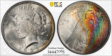 1923 $1 MS63+