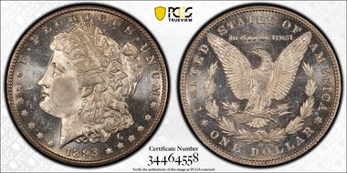 1893-O $1 MS63DMPL