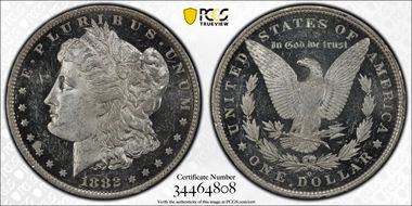 1882-O/S $1 VAM 4, O/S EDS MS62DMPL