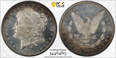 1884 $1 MS66DMPL