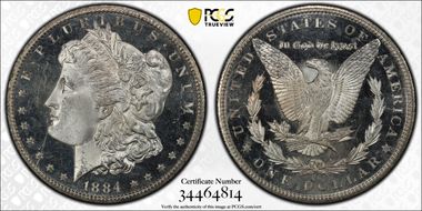 1884-CC $1 MS66+ DMPL