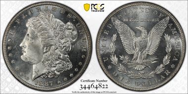 1887 $1 MS66DMPL