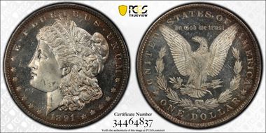 1891-O $1 MS64+ DMPL