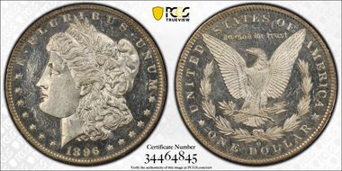 1896-O $1 MS62DMPL