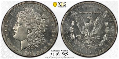 1902 $1 MS66PL