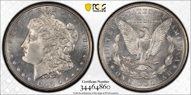 1902-S $1 MS65+ PL