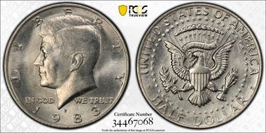 1983-P 50C AU58