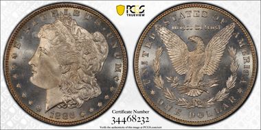 1886 $1 MS67PL