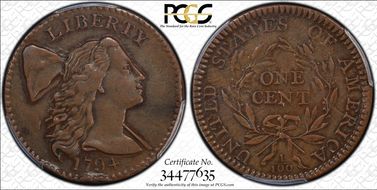 1794 1C Head of 1794 XF45BN