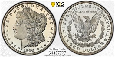 1890 $1 PR68DCAM