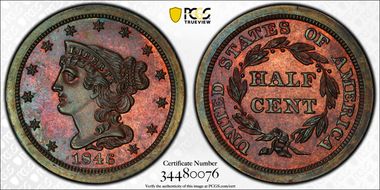 1846 1/2C Original PR64BN
