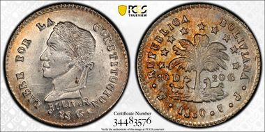 1860-PTS FJ 1/2 Sol MS63+