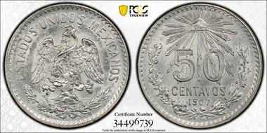 1907-M 50C Straight 7 MS62